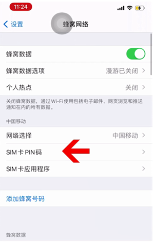 和硕苹果14维修网分享如何给iPhone14的SIM卡设置密码 