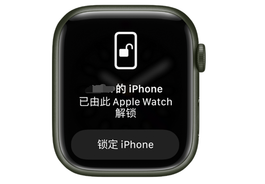 和硕苹果手机维修分享用 AppleWatch 解锁配备面容 ID 的 iPhone方法 